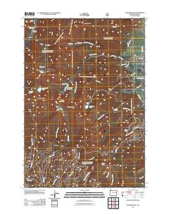 Elkhorn Peak 2011 topographic map thumbnail
