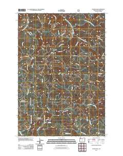 Dovre Peak 2011 topographic map thumbnail
