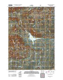 Lemolo Lake 2011 topographic map thumbnail