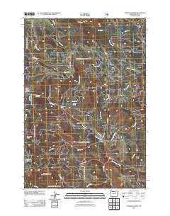 Johnson Saddle 2011 topographic map thumbnail