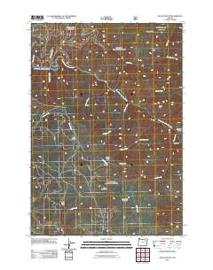 Kelsay Butte 2011 topographic map thumbnail