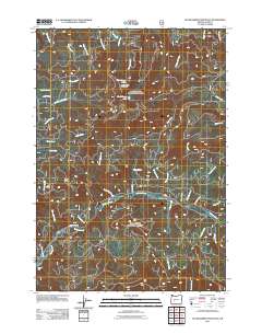 Huckleberry Mountain 2011 topographic map thumbnail