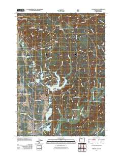Mercer Lake 2011 topographic map thumbnail