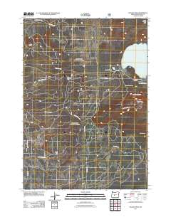 Paulina Peak 2011 topographic map thumbnail