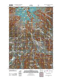 Mount Hood South 2011 topographic map thumbnail
