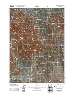 Ponina Butte 2011 topographic map thumbnail