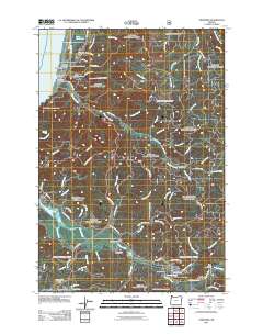 Neskowin 2011 topographic map thumbnail
