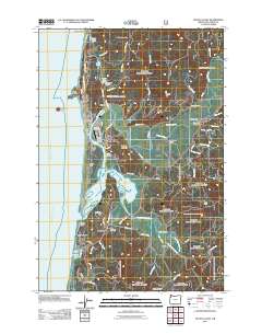 Nestucca Bay 2011 topographic map thumbnail