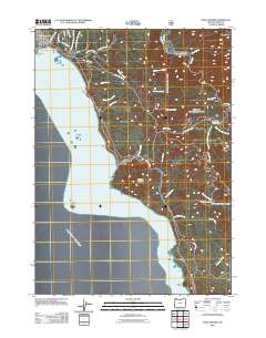 Port Orford 2011 topographic map thumbnail