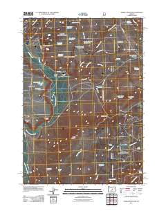 Powell Mountain 2011 topographic map thumbnail