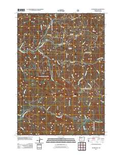 Quartzville 2011 topographic map thumbnail