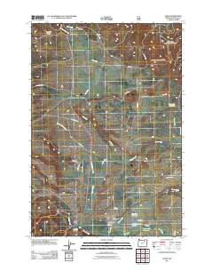 Ukiah 2011 topographic map thumbnail