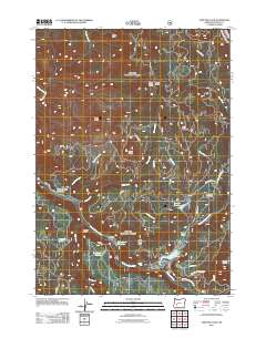 Toketee Falls 2011 topographic map thumbnail