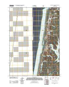 Tahkenitch Creek 2011 topographic map thumbnail