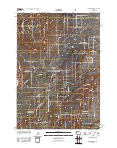 Akawa Butte 2011 topographic map thumbnail