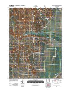 Sycan Marsh West 2011 topographic map thumbnail