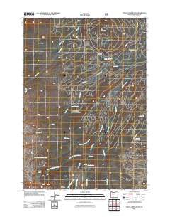 Trout Creek Butte 2011 topographic map thumbnail