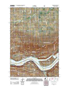 Wishram 2011 topographic map thumbnail