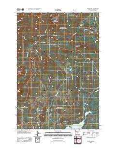 Wolf Peak 2011 topographic map thumbnail