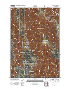 Wood Butte 2011 topographic map thumbnail