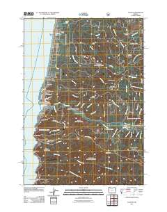 Yachats 2011 topographic map thumbnail
