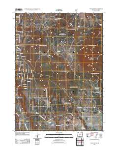 Yainax Butte 2011 topographic map thumbnail