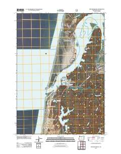 Winchester Bay 2011 topographic map thumbnail
