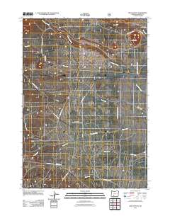 Welch Butte 2011 topographic map thumbnail