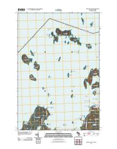 Burnt Island 2011 topographic map thumbnail