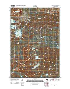 Carney Lake 2011 topographic map thumbnail