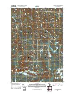 Cataract Basin 2011 topographic map thumbnail