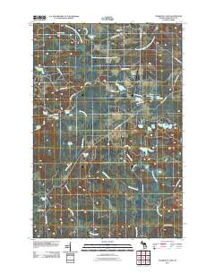 Chabeneau Lake 2011 topographic map thumbnail
