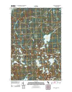 Chaney Lake 2011 topographic map thumbnail