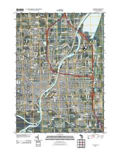 Saginaw 2011 topographic map thumbnail