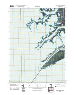 Saint Clair Flats 2011 topographic map thumbnail
