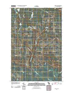 Seney NW 2011 topographic map thumbnail