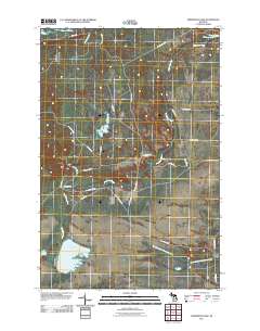 Sheephead Lake 2011 topographic map thumbnail