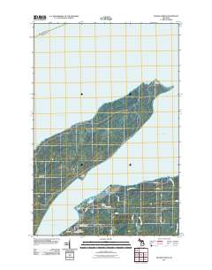 Skanee North 2011 topographic map thumbnail