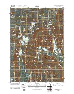 Starvation Lake 2011 topographic map thumbnail