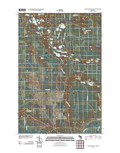 Tahquamenon Lakes 2011 topographic map thumbnail