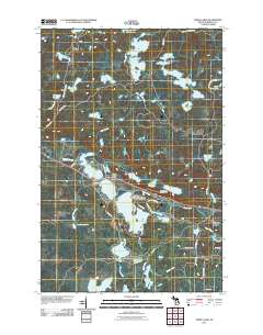 Three Lakes 2011 topographic map thumbnail