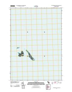 Thunder Bay Island 2011 topographic map thumbnail