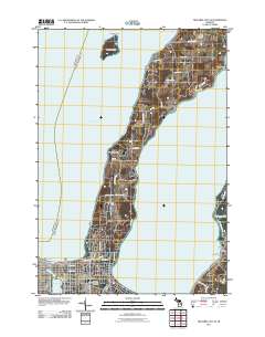 Traverse City SE 2011 topographic map thumbnail