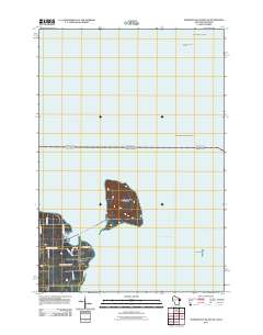 Washington Island NE 2011 topographic map thumbnail