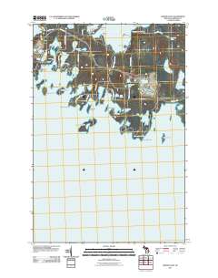 Whitney Bay 2011 topographic map thumbnail