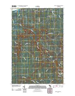 Winona North 2011 topographic map thumbnail