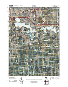 Ypsilanti East 2011 topographic map thumbnail