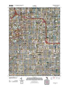 Birmingham 2011 topographic map thumbnail