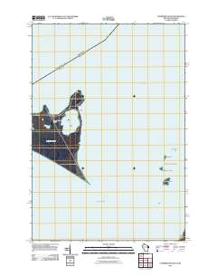 Chambers Island 2011 topographic map thumbnail