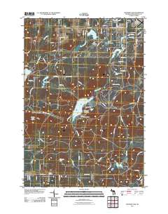 Crooked Lake 2011 topographic map thumbnail